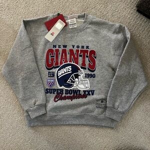 NWT Mitchell & Ness New York Giants Super Bowl XXV Sweatshirt Youth Size 10/12